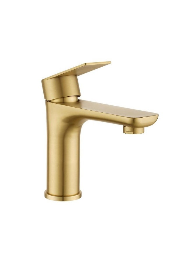 واي دي صنبور حوض حمام عصري بمقبض واحد، مصنوع من النحاس الصلب، يُثبت على سطح الحوض، يتميز بتدفق مياه سلس، ولمسة نهائية متينة، وسهولة التركيب، وهو قطعة فاخرة لحمامك تُضفي لمسة جمالية على منزلك. - Image 3